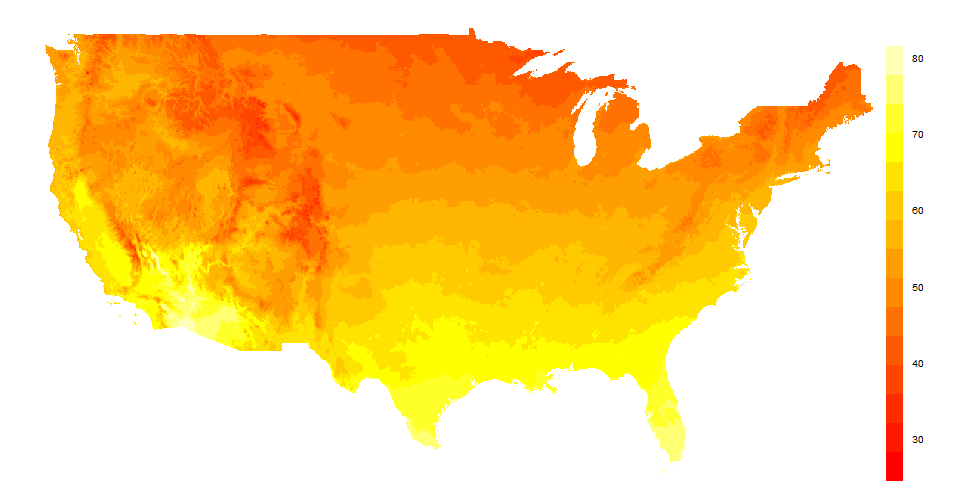 PRISM 30 year normals